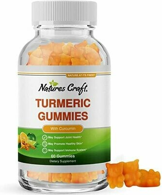 Turmeric Curcumin Immune Support Gummies - 60 Gummies