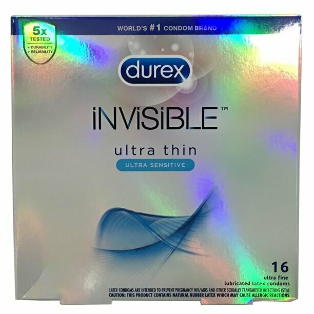 Durex Invisible Condoms - 16pcs per pack