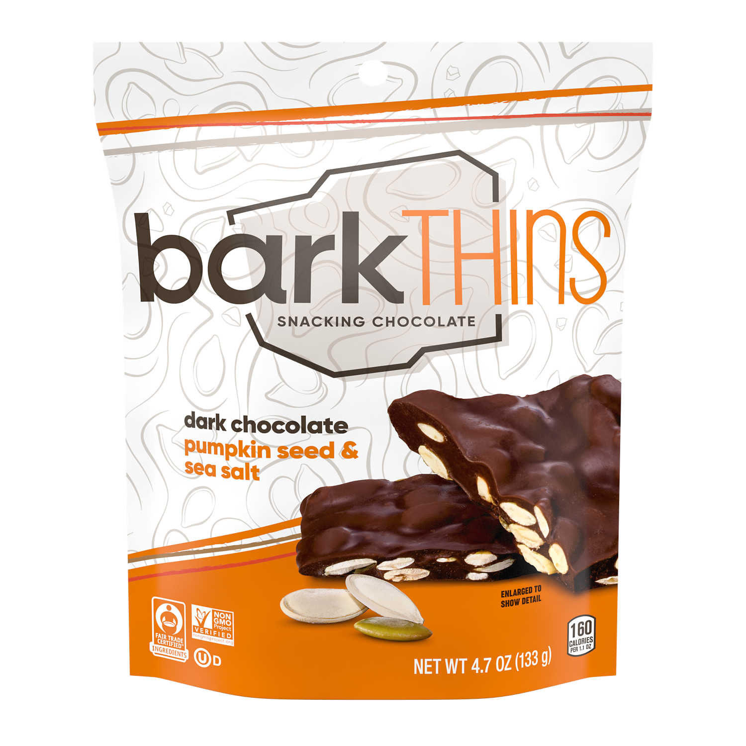 Bark Thins Snacking Chocolate - Pumpkin Seeds & Sea Salt 4.7oz