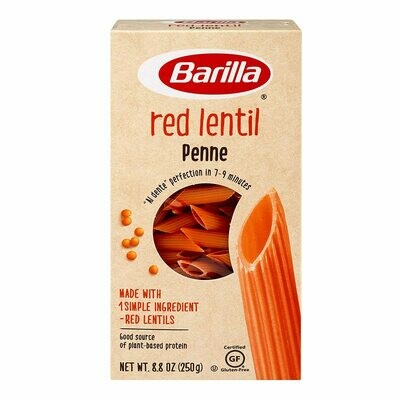 Barilla Red Lentil Penne Pasta Gluten Free, 8.8oz 250g