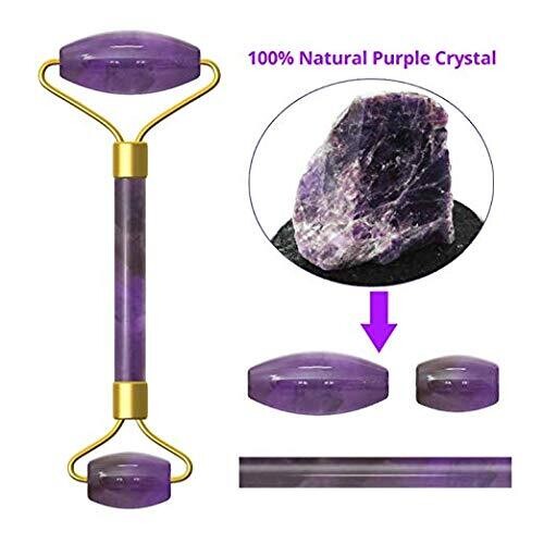 Amethyst Roller &amp; Gua Sha Face Lifting Tool