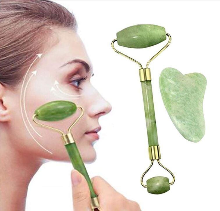 Jade Roller &amp; Gua Sha Face Lifting Tool