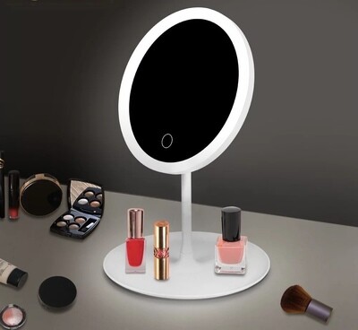 Make up Mirror with LED light - White Color