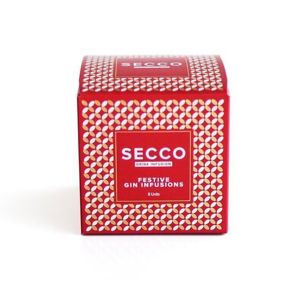 Secco Festive Drink Infusion Mixed Box - 8 Sachets in one Box (2 sachets of each flavor) Special Edition