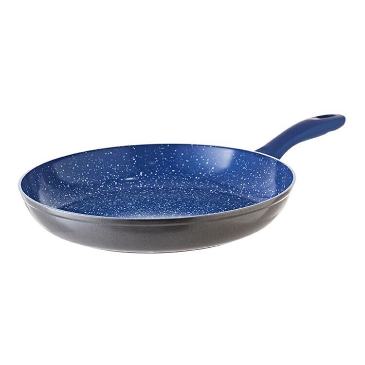 Blue Marble Non Stick Deep Fry Pan