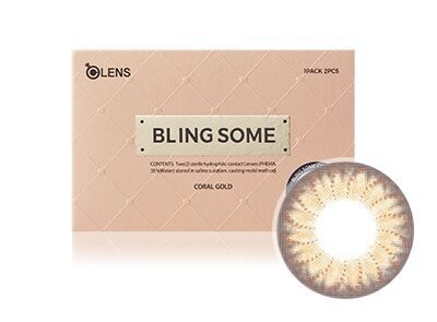 OLENS Blingsome Coral Gold Monthly 2 Pack