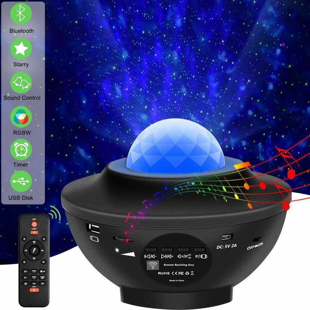 Galaxy LED Party Light with Built in Bluetooth Speaker