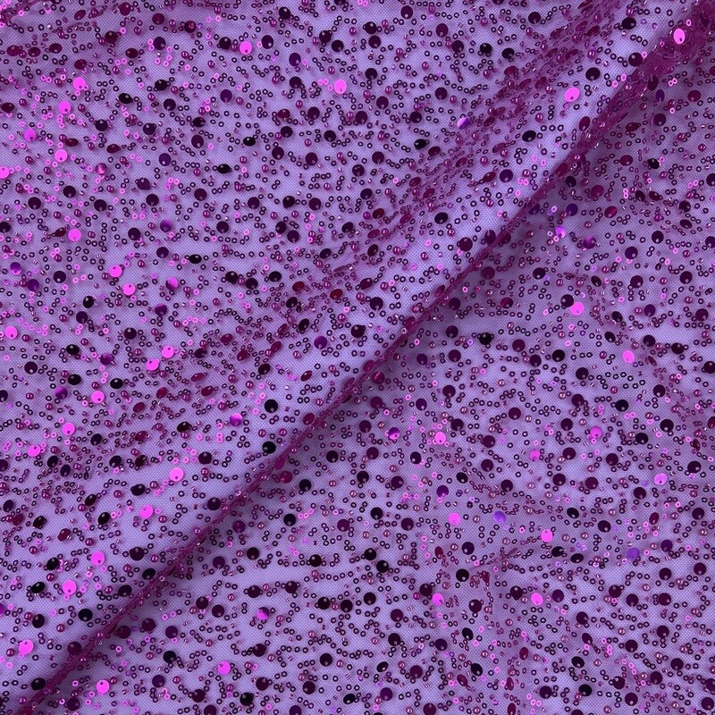 Purple - Beaded & Pearl Lace