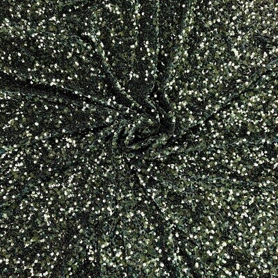 Forest Green - Stretch Sequins