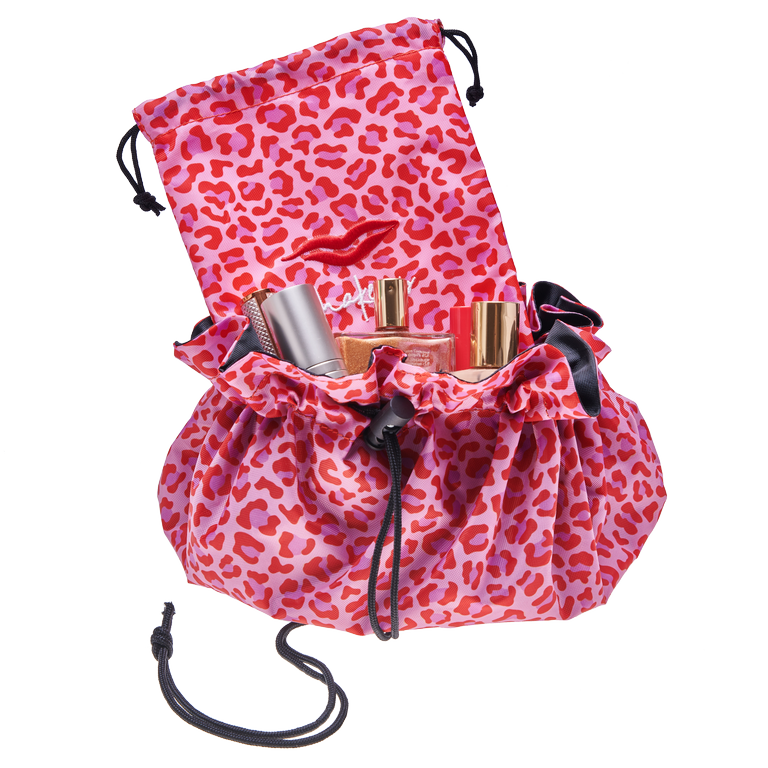 pink leopard print purse
