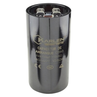 Capacitor de arranque de baquelita 110V 145-175MF (36mm-70mm) 1/4 HP