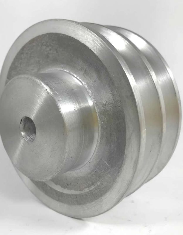 Polea de aluminio 4.1/2" 2 ranuras en A Nacional