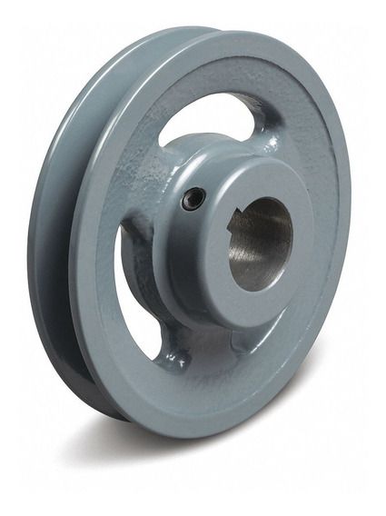 Barreno para polea de fierro 1 ranura de 2.1/2" cu�ero de 5/8"