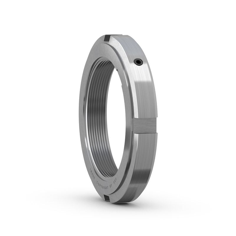 Tuerca en milimetros con opresor KMFE 12 (rosca M60X2) SKF