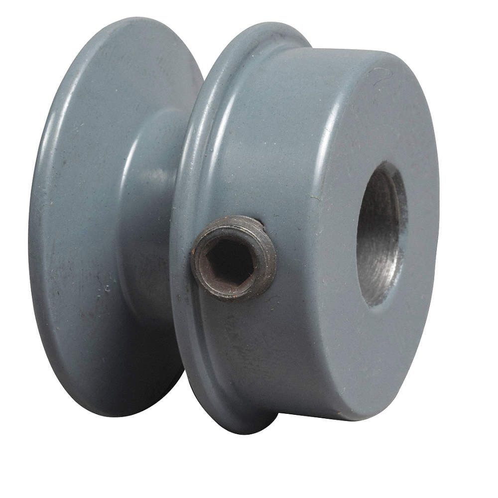 Polea solida de fierro 2.1/2" 1 ranura en A Nacional