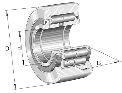 Seguidor de levas NUTR 25 A (25-52-25) SKF