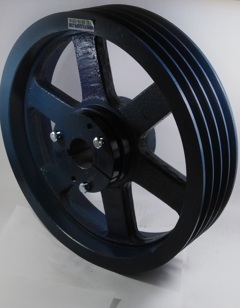 Barreno para polea de fierro 5 ranuras de 4.3/4" cu�ero de 1.1/4"