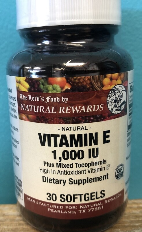 Natural Vitamin E  1,000 IU
