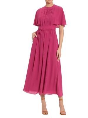 Maxi vestido con manga campana.
