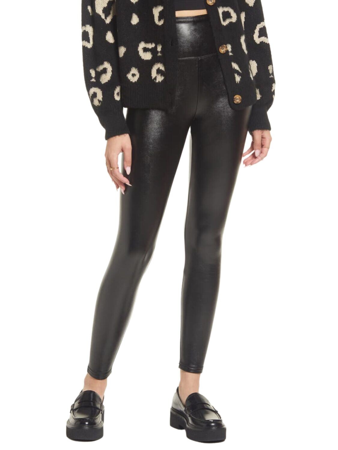 Leggings de piel vegana