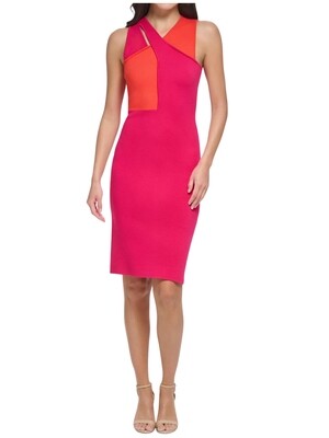 Vestido de punto ajustado sin mangas