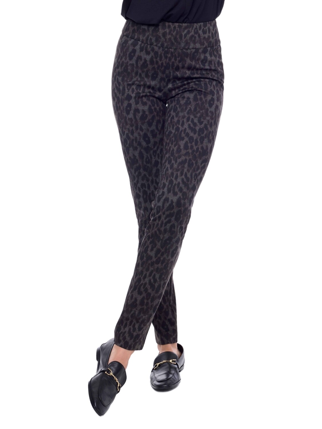 Pantalón de control abdominal con print de cheeta