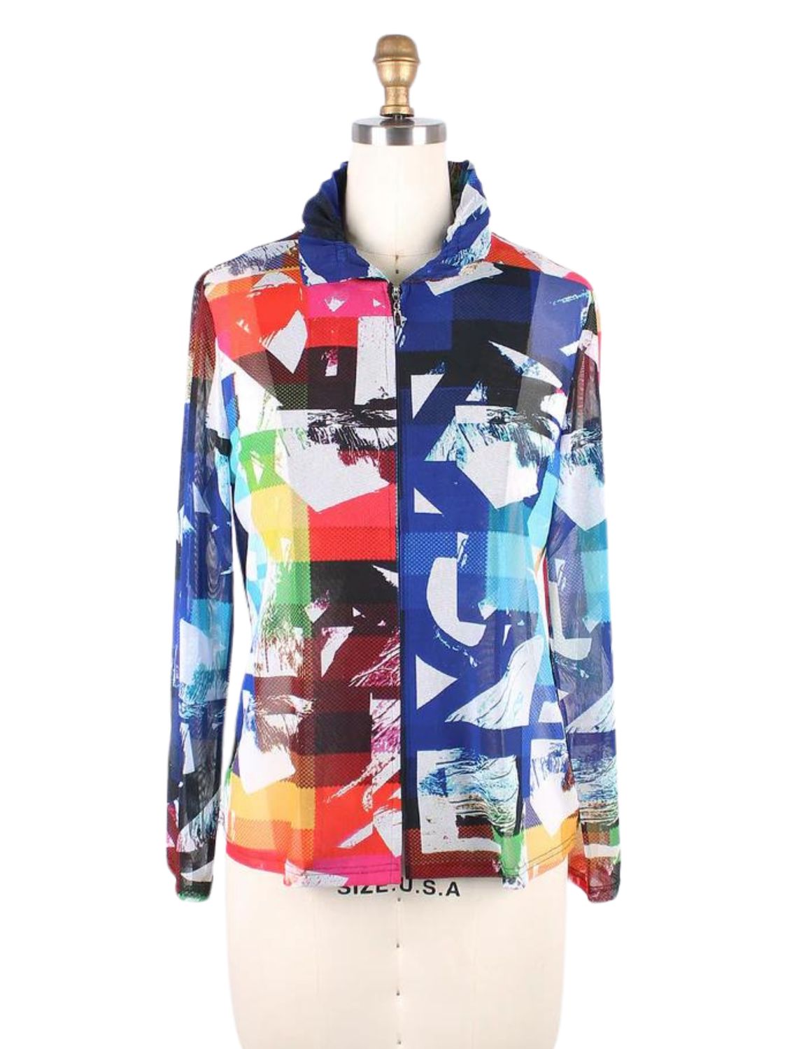Conjunto multicolor de mesh con print abstracto
