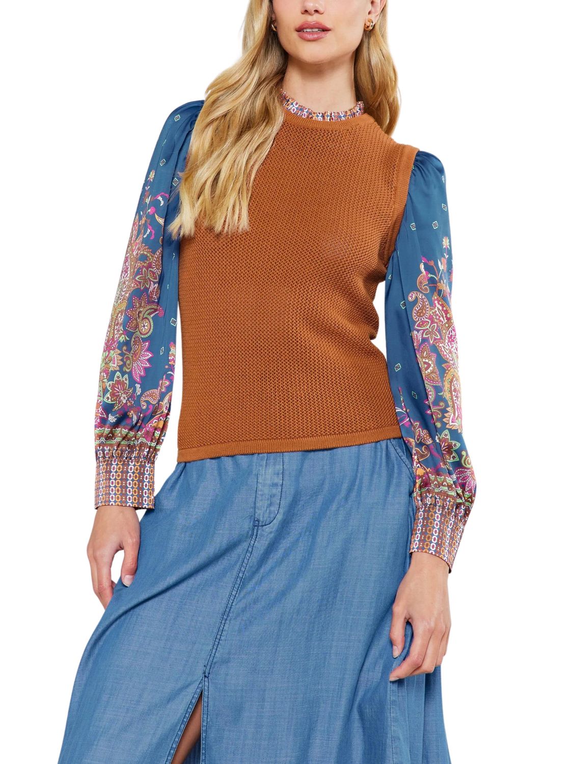 Sweater combinado