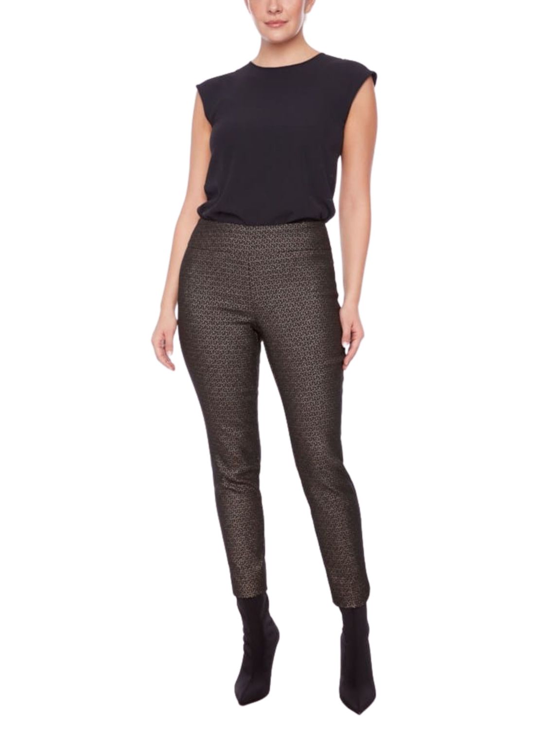 Pantalón de control abdominal metalizado