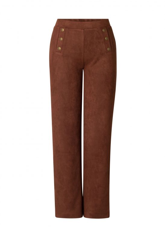 Pantalón recto en ante vegano