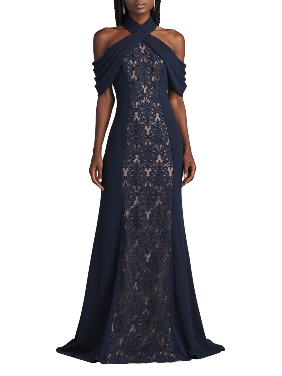 Vestido largo cuello halter