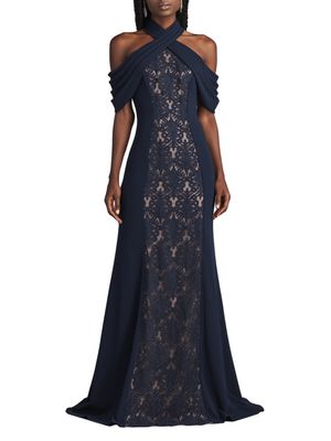 Vestido largo cuello halter