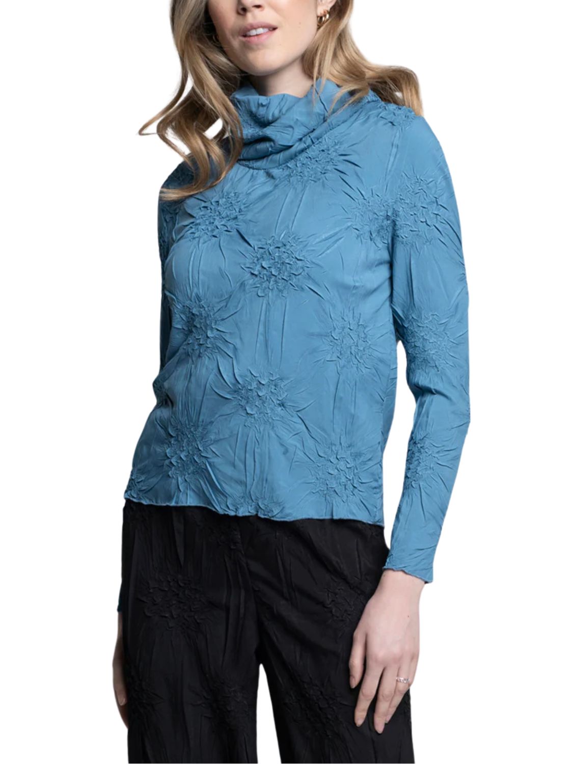 Blusa plisada