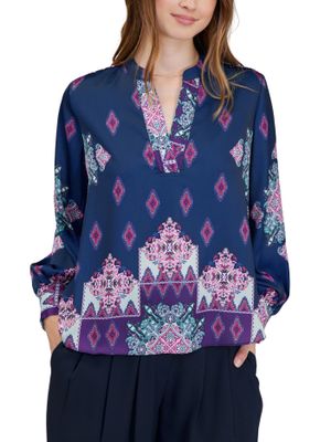 Blusa de manga larga multi color