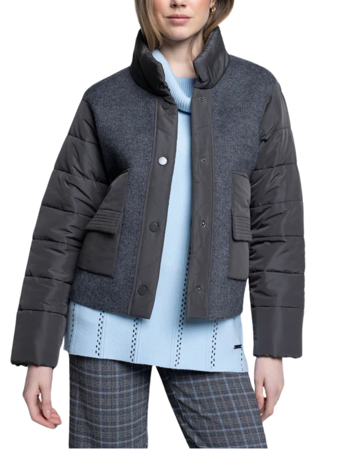 Chaqueta corta combinada