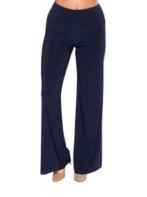 Pantalón en jersey de pierna amplia