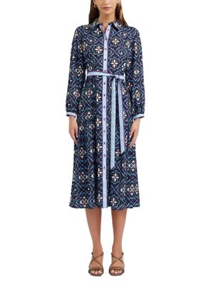 Vestido midi de manga larga