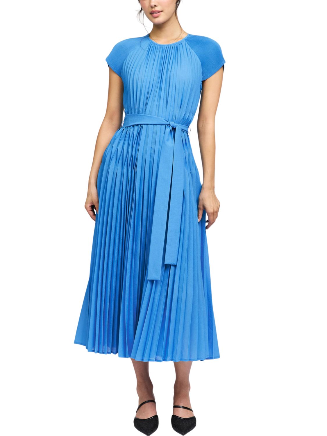 Vestido midi plisado