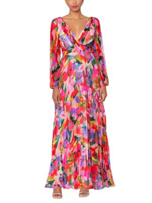 Vestido largo de manga larga