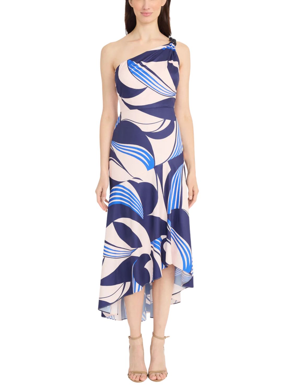 Vestido midi de un hombro