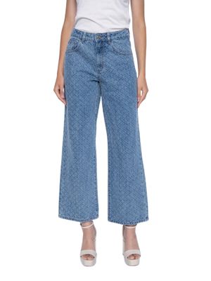 Pantalón denim con cristales