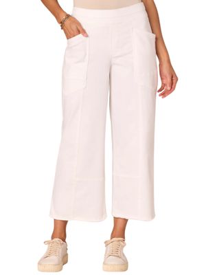 Jeans de pierna amplia con dobladillo deshilachado