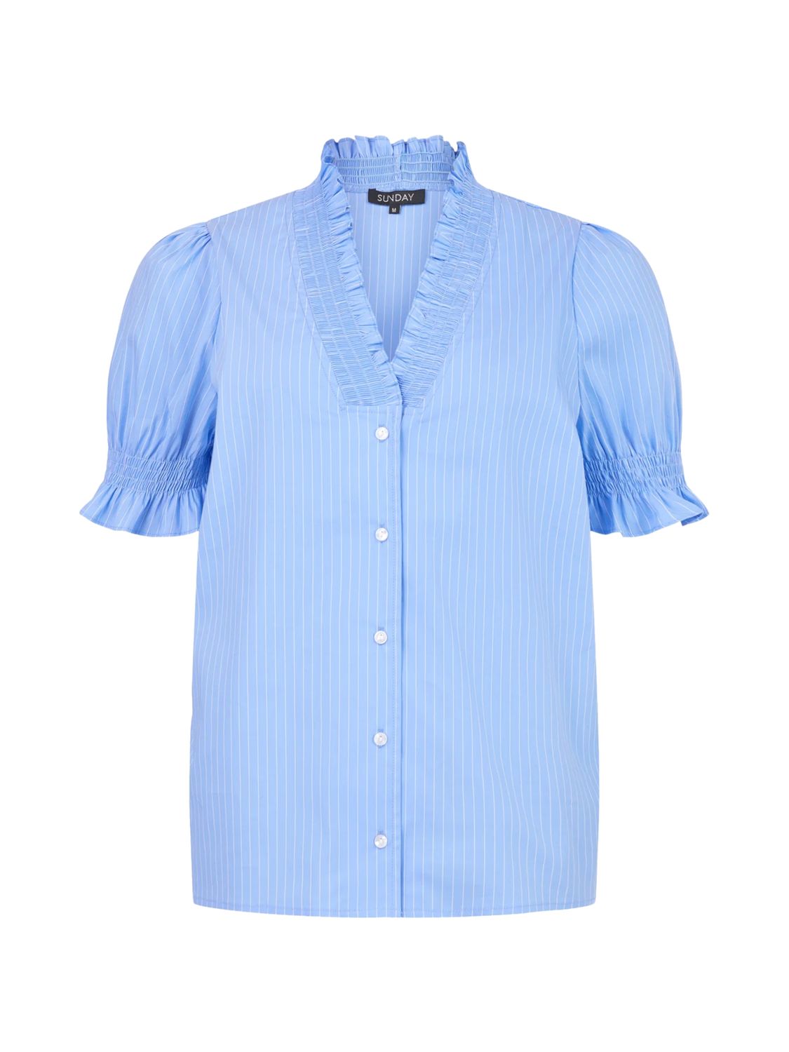 Blusa con cuello escarola