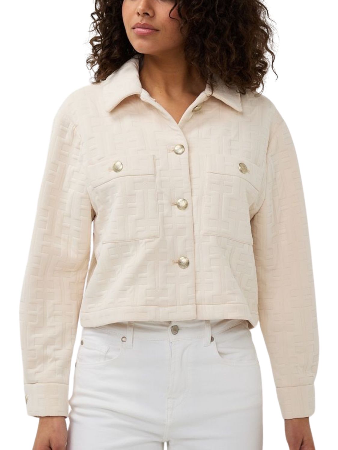 Chaqueta en Jacquard.