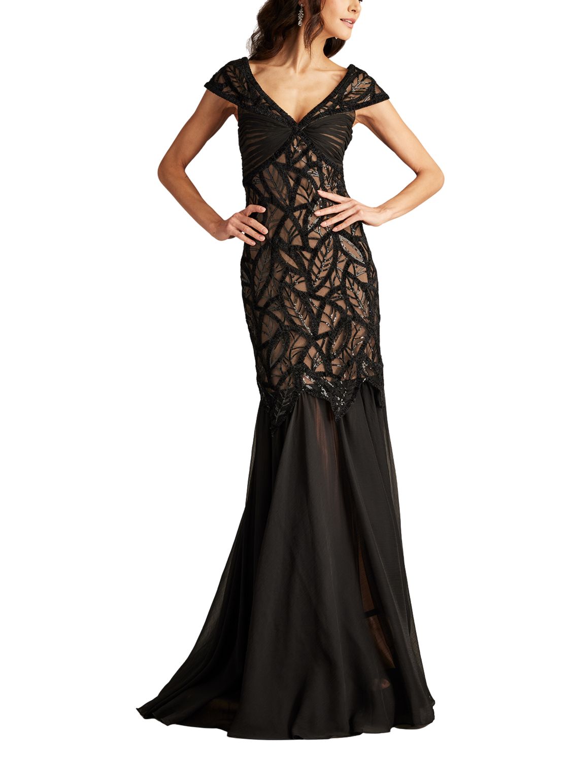 Vestido largo bordado
