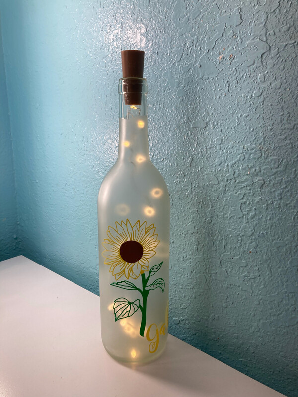 Wine Bottle w/ Lights