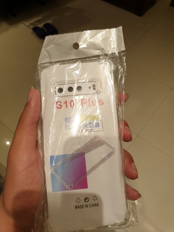transparent silicon cover galaxy s10 and s10 plus
