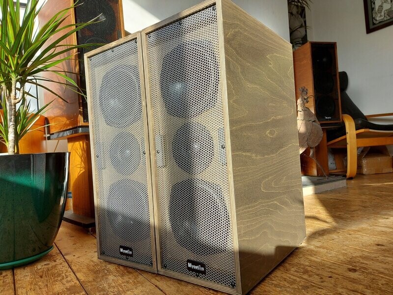 Mycetias V2's Driftwood  finish  with steel grill (Price per pair)