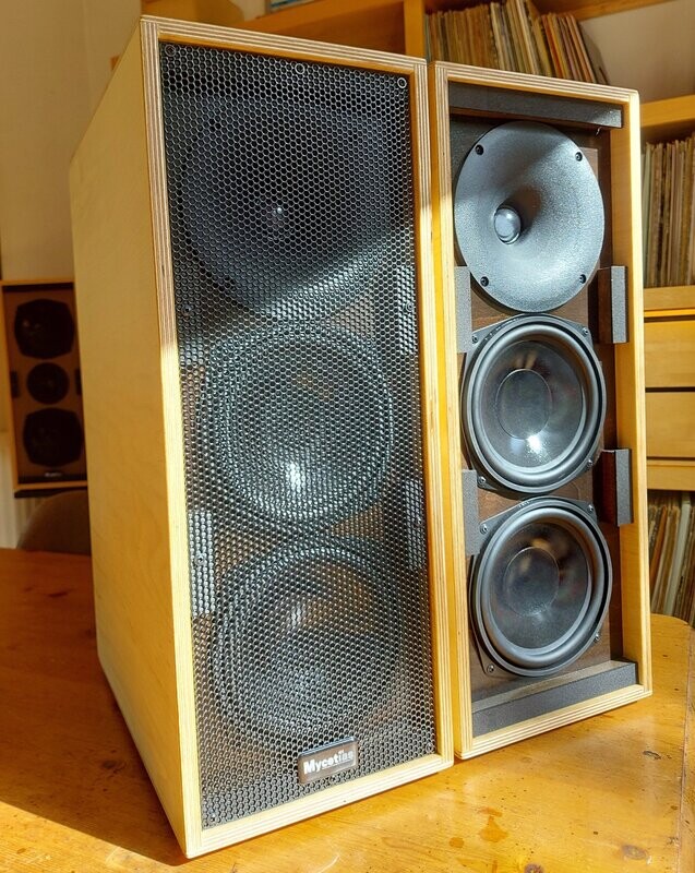 Mycetias Vulcanian's - Black Baffles / Natural Birch finish (Price per pair)