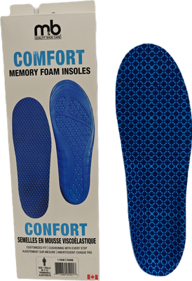 M&amp;B Comfort Memory Foam Insoles